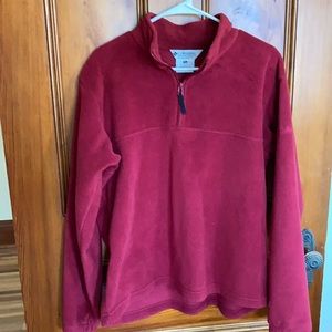 Columbia fleece quarter zip pull over women’s XL